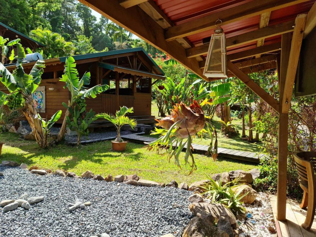 Les Bananes Vertes Ecolodges Saint-Claude Buitenkant foto