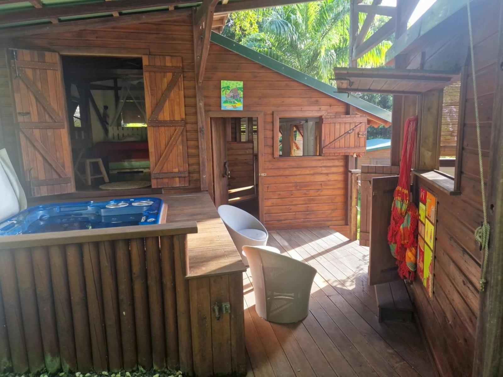 Les Bananes Vertes Ecolodges Saint-Claude Buitenkant foto